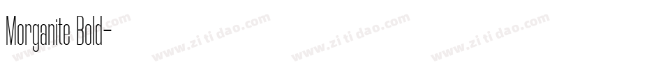 Morganite Bold字体转换